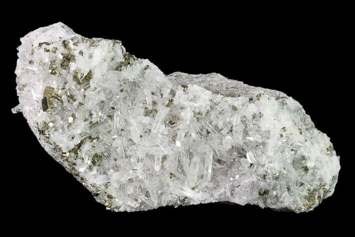 Quartz Crystals With Cubic Pyrite - Peru #136193